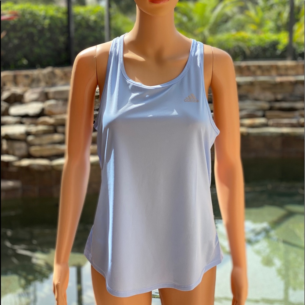 adidas Women's Run It Tank Small Light Blue